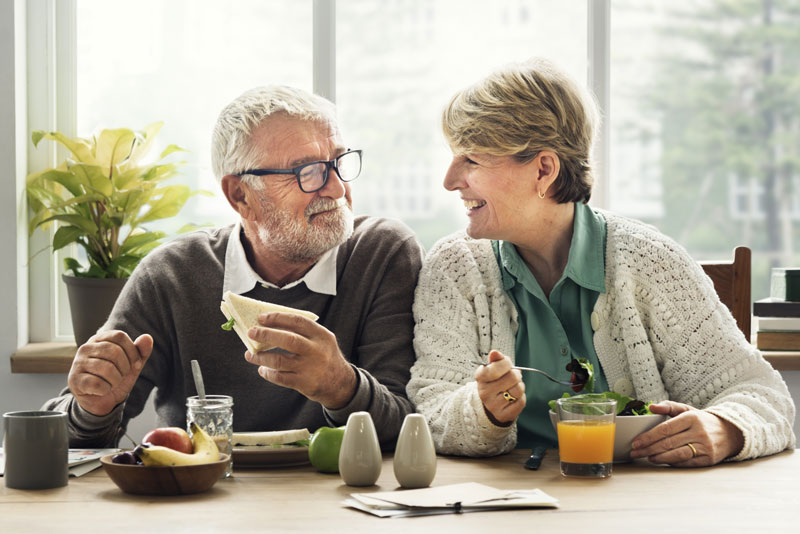 Dental Implant Patients Eating Together In Westminster, CO