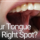 open mouth showing a tongue-tie